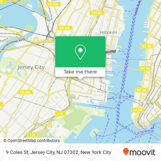 9 Coles St, Jersey City, NJ 07302 map