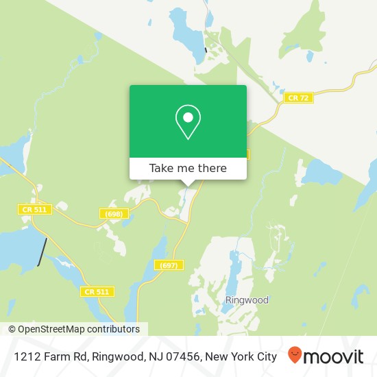 Mapa de 1212 Farm Rd, Ringwood, NJ 07456