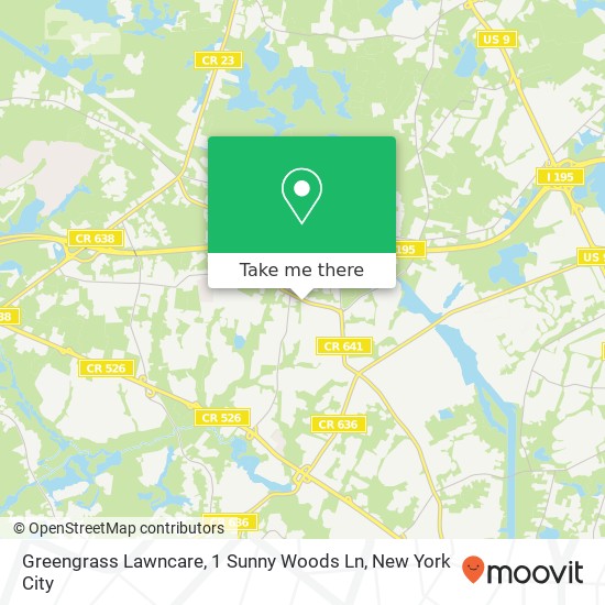 Greengrass Lawncare, 1 Sunny Woods Ln map