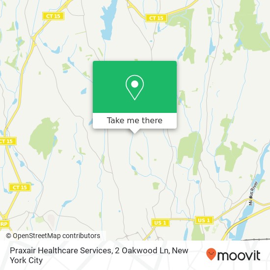 Praxair Healthcare Services, 2 Oakwood Ln map