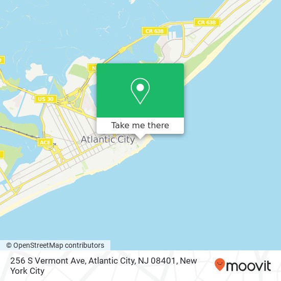 256 S Vermont Ave, Atlantic City, NJ 08401 map