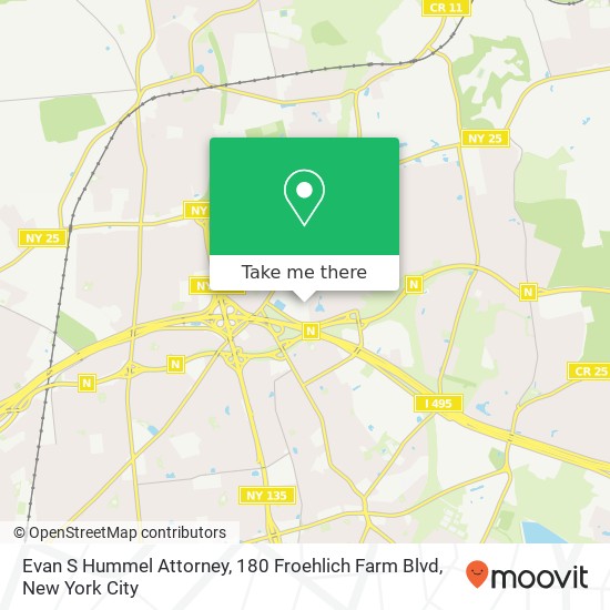 Mapa de Evan S Hummel Attorney, 180 Froehlich Farm Blvd