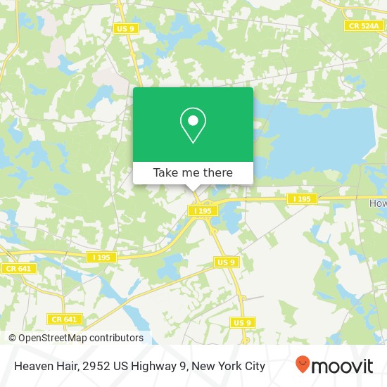 Mapa de Heaven Hair, 2952 US Highway 9