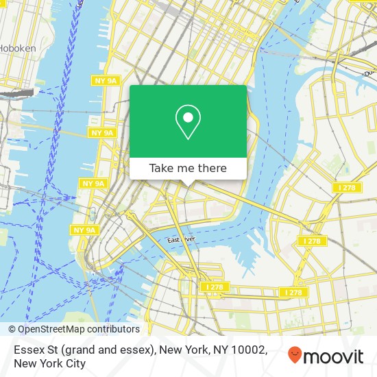 Mapa de Essex St (grand and essex), New York, NY 10002