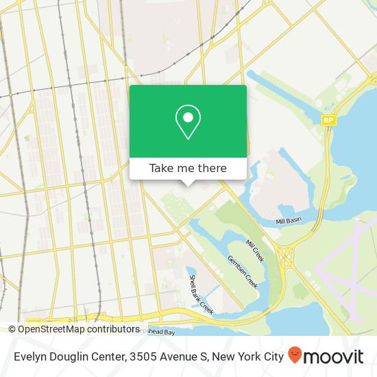 Mapa de Evelyn Douglin Center, 3505 Avenue S