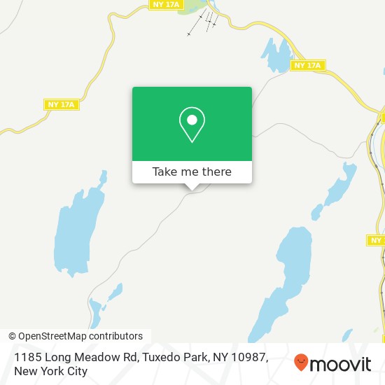 1185 Long Meadow Rd, Tuxedo Park, NY 10987 map