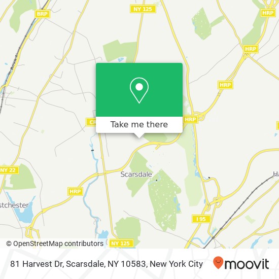 81 Harvest Dr, Scarsdale, NY 10583 map