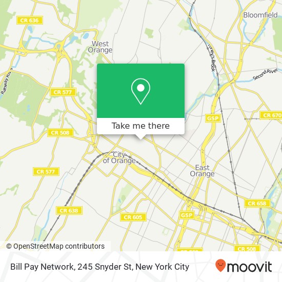 Bill Pay Network, 245 Snyder St map