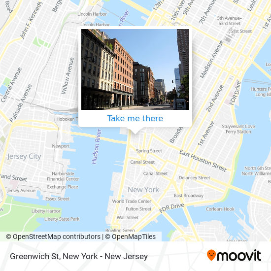 Greenwich St map