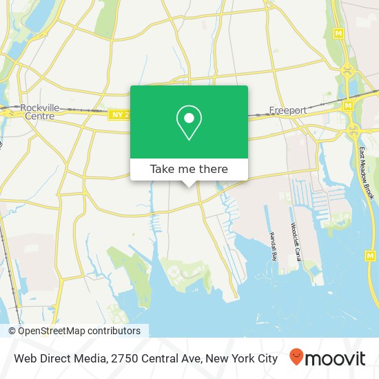 Mapa de Web Direct Media, 2750 Central Ave