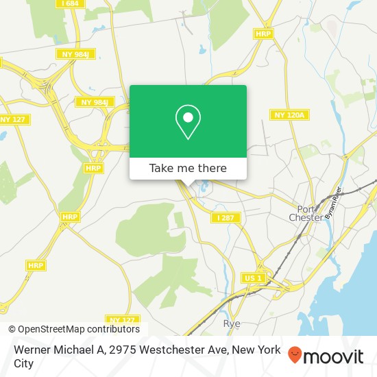 Mapa de Werner Michael A, 2975 Westchester Ave