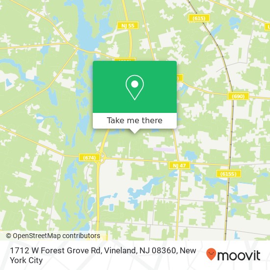 1712 W Forest Grove Rd, Vineland, NJ 08360 map