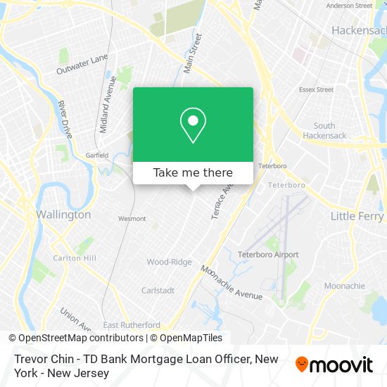 Mapa de Trevor Chin - TD Bank Mortgage Loan Officer