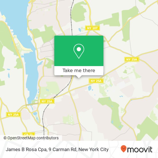 James B Rosa Cpa, 9 Carman Rd map