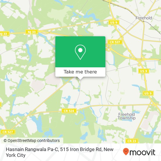 Hasnain Rangwala Pa-C, 515 Iron Bridge Rd map