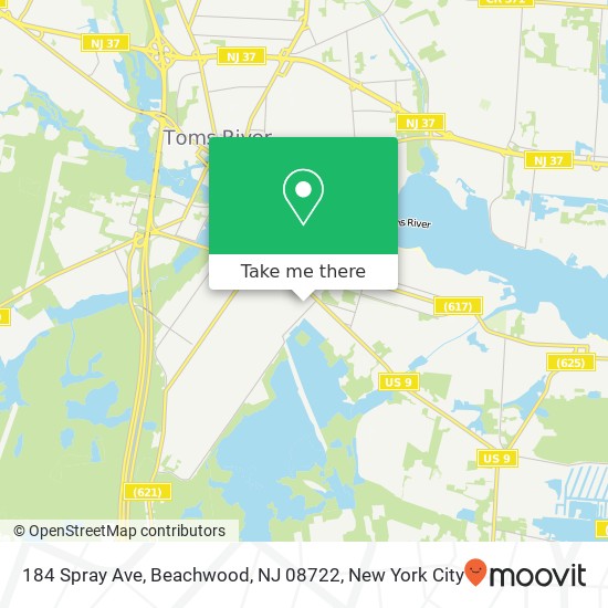 184 Spray Ave, Beachwood, NJ 08722 map