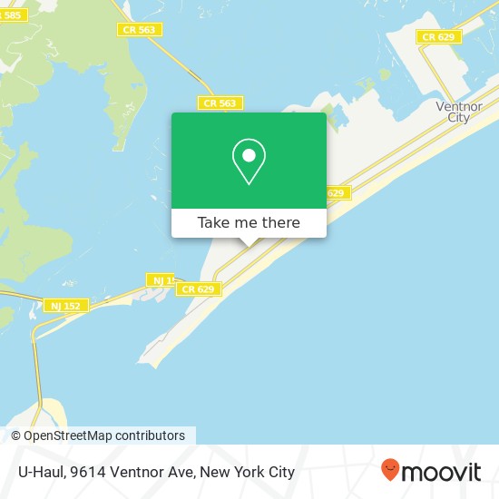 U-Haul, 9614 Ventnor Ave map