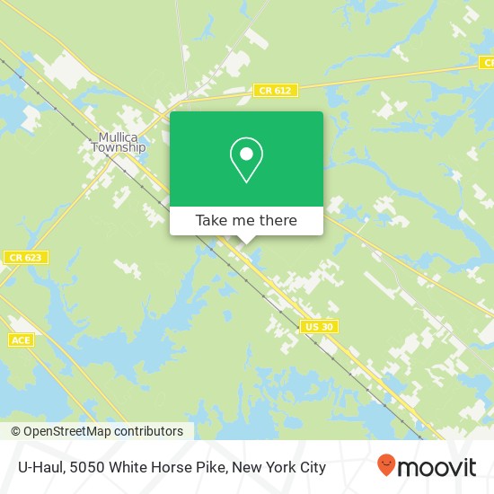 U-Haul, 5050 White Horse Pike map