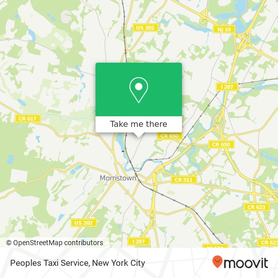 Mapa de Peoples Taxi Service