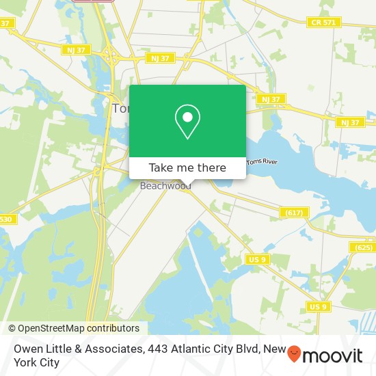 Owen Little & Associates, 443 Atlantic City Blvd map