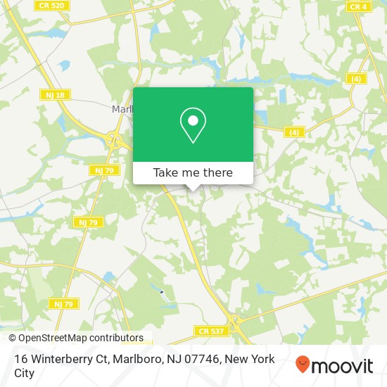 16 Winterberry Ct, Marlboro, NJ 07746 map