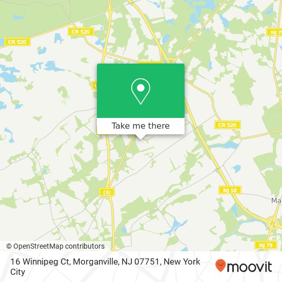 16 Winnipeg Ct, Morganville, NJ 07751 map