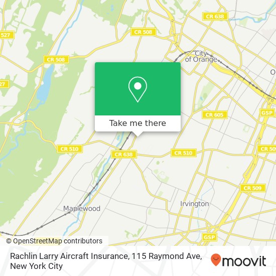 Mapa de Rachlin Larry Aircraft Insurance, 115 Raymond Ave