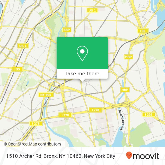 1510 Archer Rd, Bronx, NY 10462 map