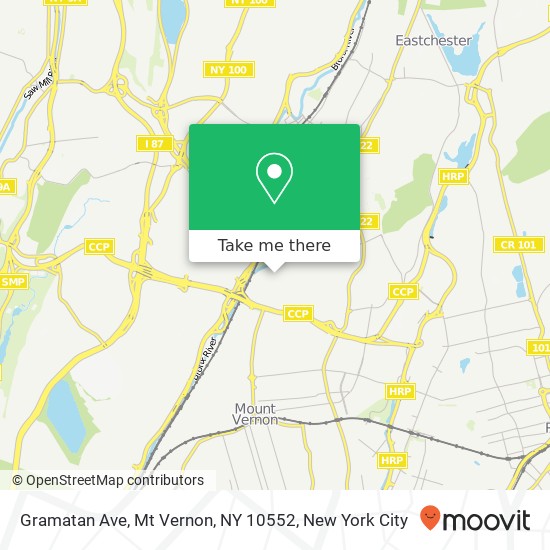 Gramatan Ave, Mt Vernon, NY 10552 map