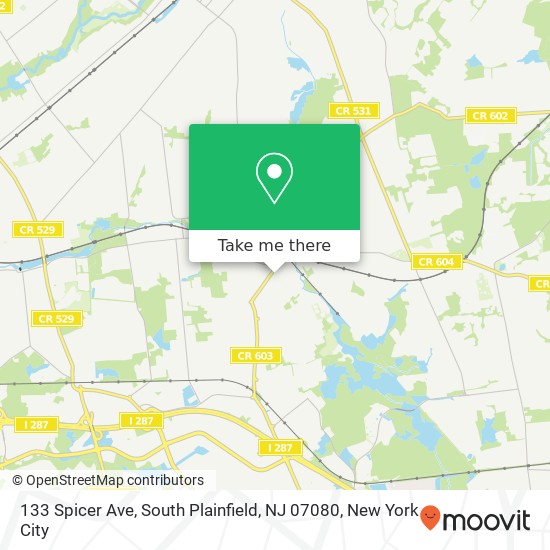 133 Spicer Ave, South Plainfield, NJ 07080 map