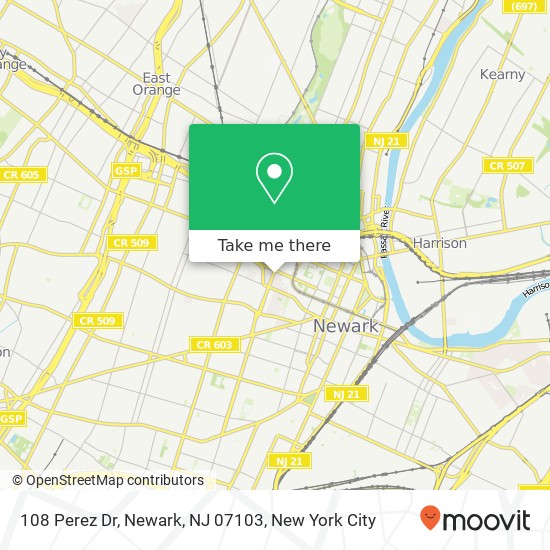 108 Perez Dr, Newark, NJ 07103 map