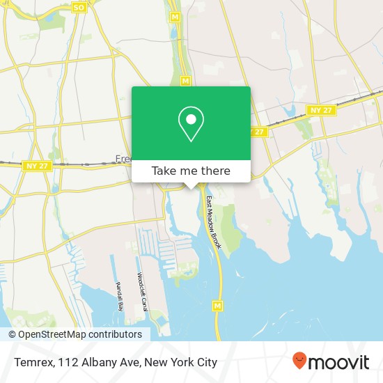 Mapa de Temrex, 112 Albany Ave