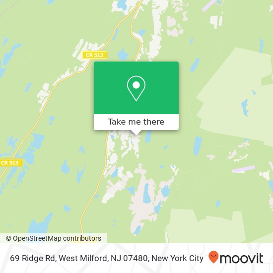 Mapa de 69 Ridge Rd, West Milford, NJ 07480