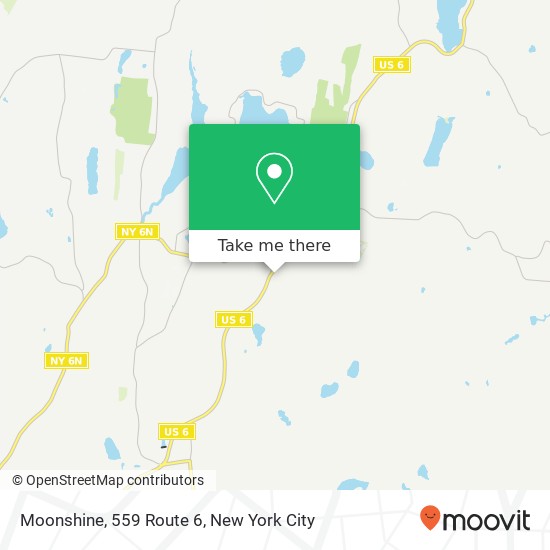 Mapa de Moonshine, 559 Route 6