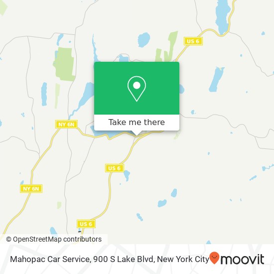 Mapa de Mahopac Car Service, 900 S Lake Blvd