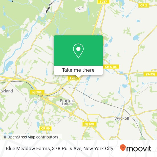 Mapa de Blue Meadow Farms, 378 Pulis Ave