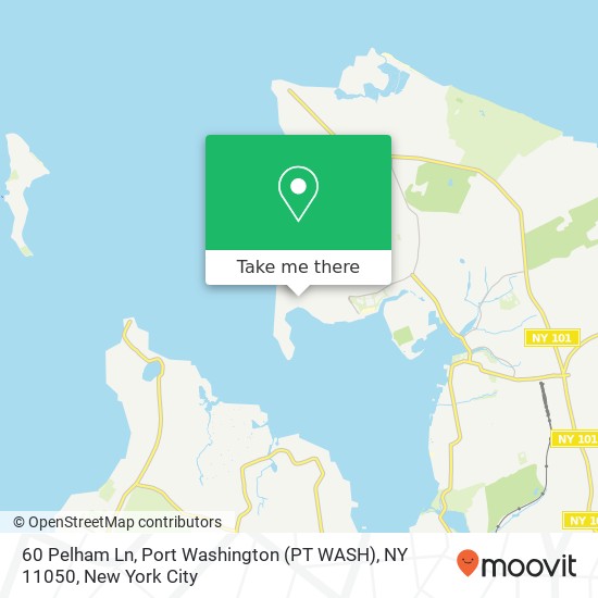 60 Pelham Ln, Port Washington (PT WASH), NY 11050 map