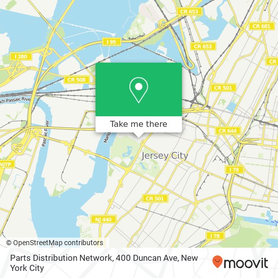 Mapa de Parts Distribution Network, 400 Duncan Ave