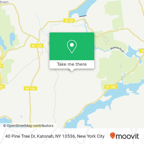 Mapa de 40 Pine Tree Dr, Katonah, NY 10536