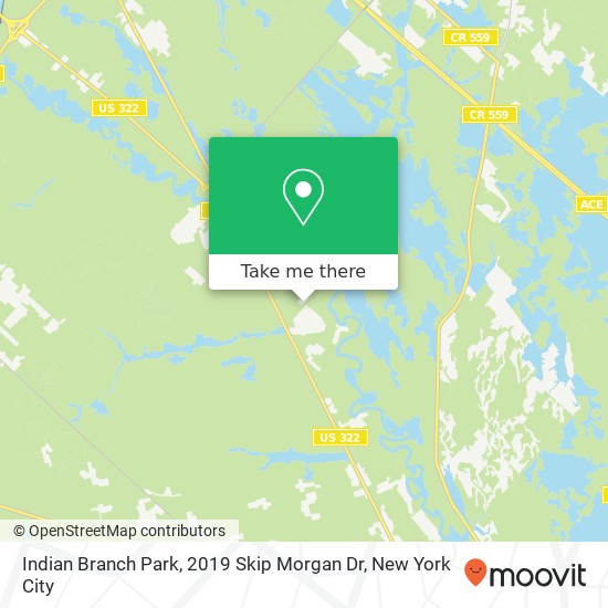 Indian Branch Park, 2019 Skip Morgan Dr map