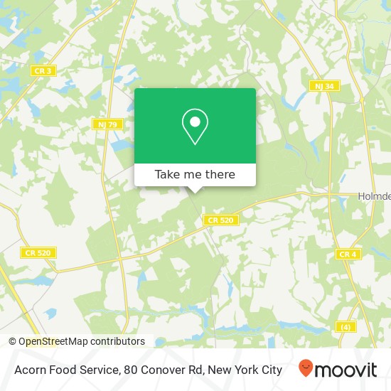 Acorn Food Service, 80 Conover Rd map