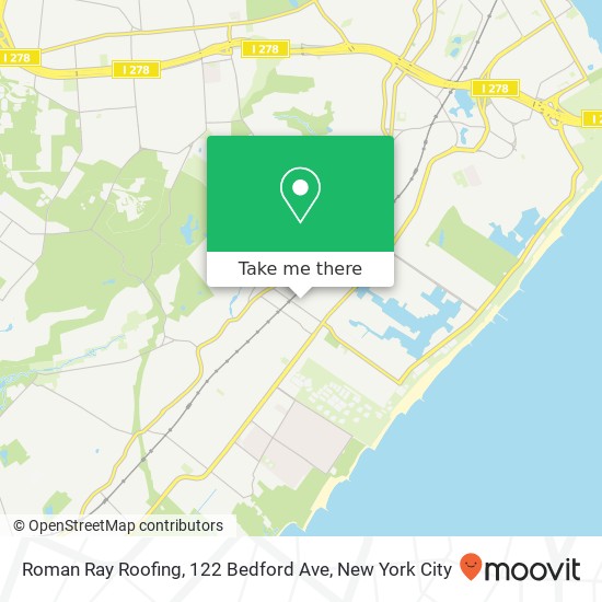 Roman Ray Roofing, 122 Bedford Ave map