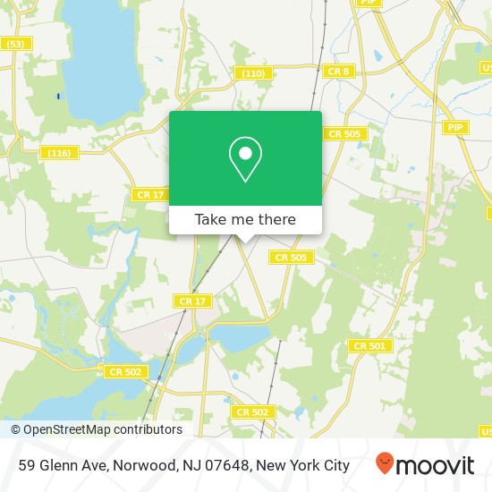 59 Glenn Ave, Norwood, NJ 07648 map