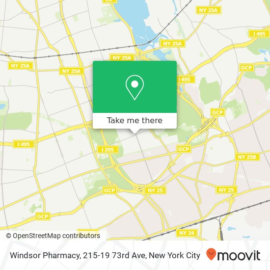 Mapa de Windsor Pharmacy, 215-19 73rd Ave