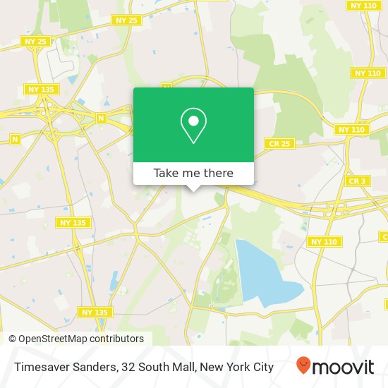 Timesaver Sanders, 32 South Mall map