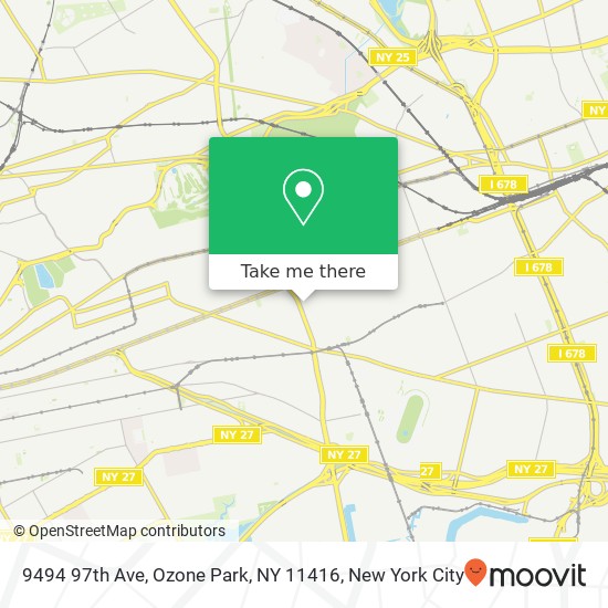 Mapa de 9494 97th Ave, Ozone Park, NY 11416