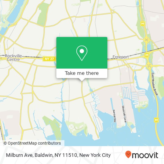 Mapa de Milburn Ave, Baldwin, NY 11510