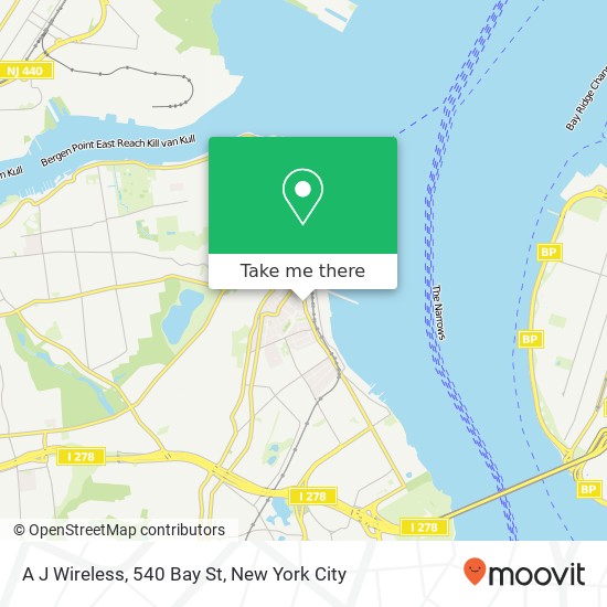 A J Wireless, 540 Bay St map