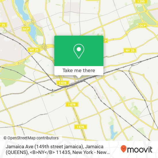 Jamaica Ave (149th street jamaica), Jamaica (QUEENS), <B>NY< / B> 11435 map