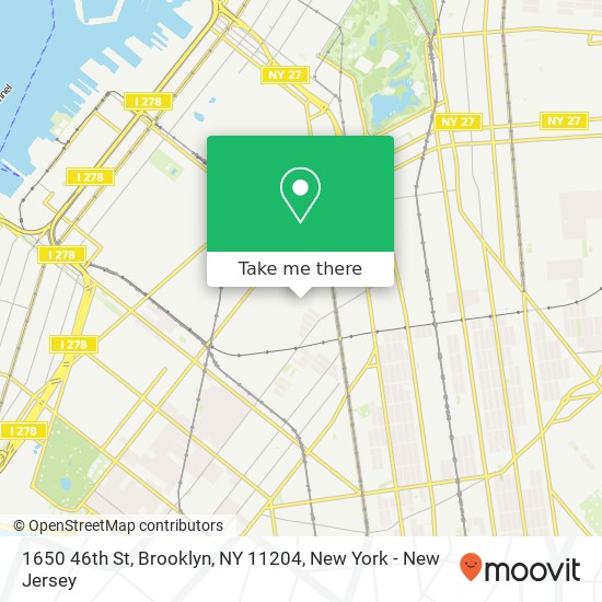 1650 46th St, Brooklyn, NY 11204 map